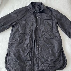 black puffer jacket
